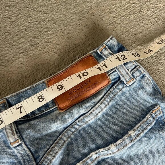 MOUSSY Vintage Women’s Straight Leg Jeans Blue Denim Japan Size 24 - Picture 7 of 7